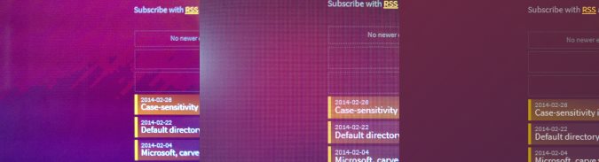 Comparison of Seiki and Dell displays rendering a gradient